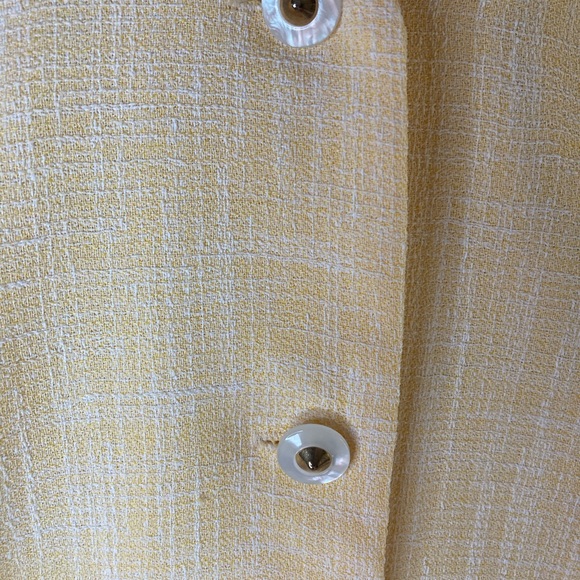 💐vintage yellow short sleeve blazer - Picture 6 of 7